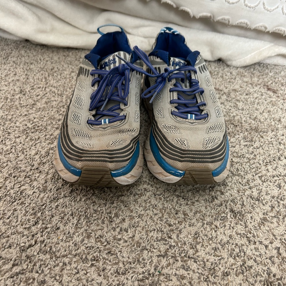men’s hoka bondi 6 size 10 all black